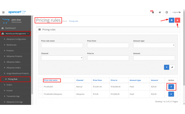 AliExpress delivery management module AliExpress delivery management module