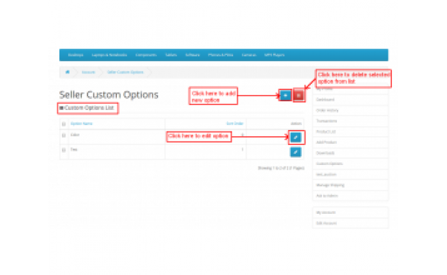 Marketplace Seller Customization Options Marketplace Seller Customization Options
