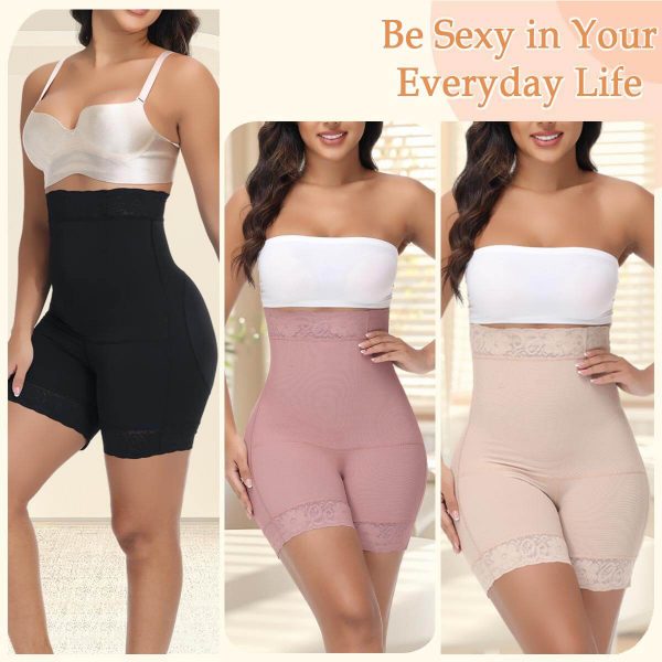 SculptPro High-Waisted Mid-Thigh Shorts for Women - Image 3