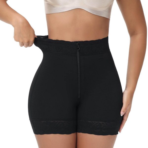AirSculpt Lace Steel Boned Mid-Thigh Shapewear Shorts for Women - Image 2