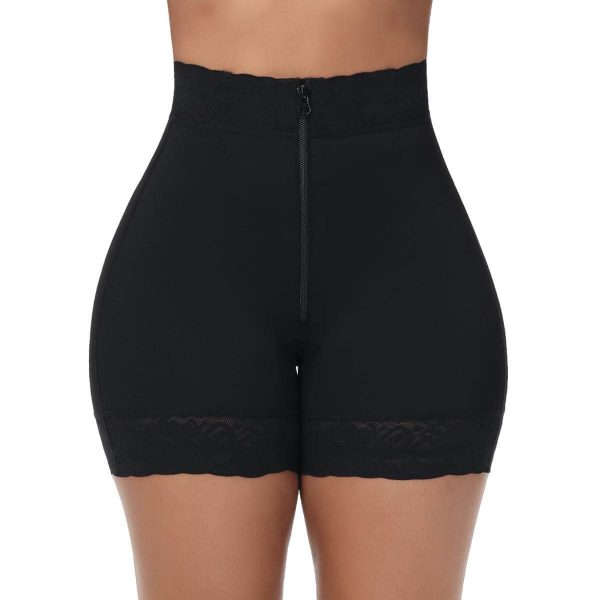 AirSculpt Lace Steel Boned Mid-Thigh Shapewear Shorts for Women - Image 4
