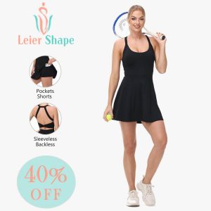 New Yoga Athletic Women’s Backless Sleeveless Tennis Dress