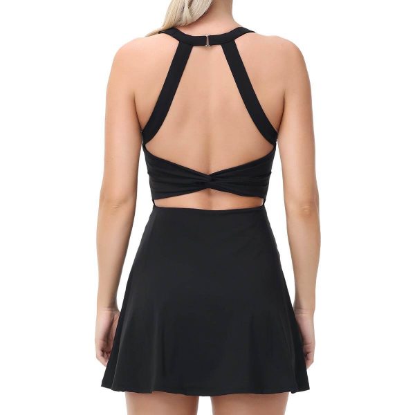 New Yoga Athletic Women’s Backless Sleeveless Tennis Dress - Image 9